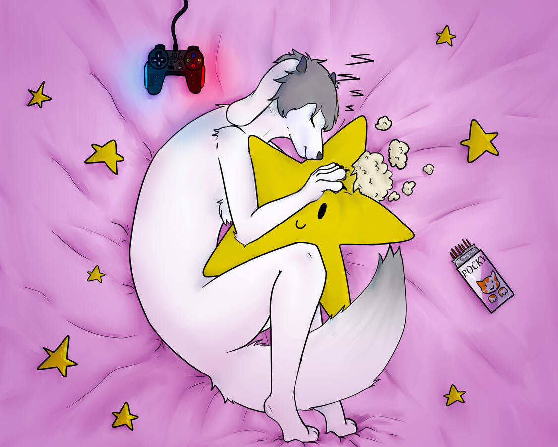 A quite sleep before the antlers grew in