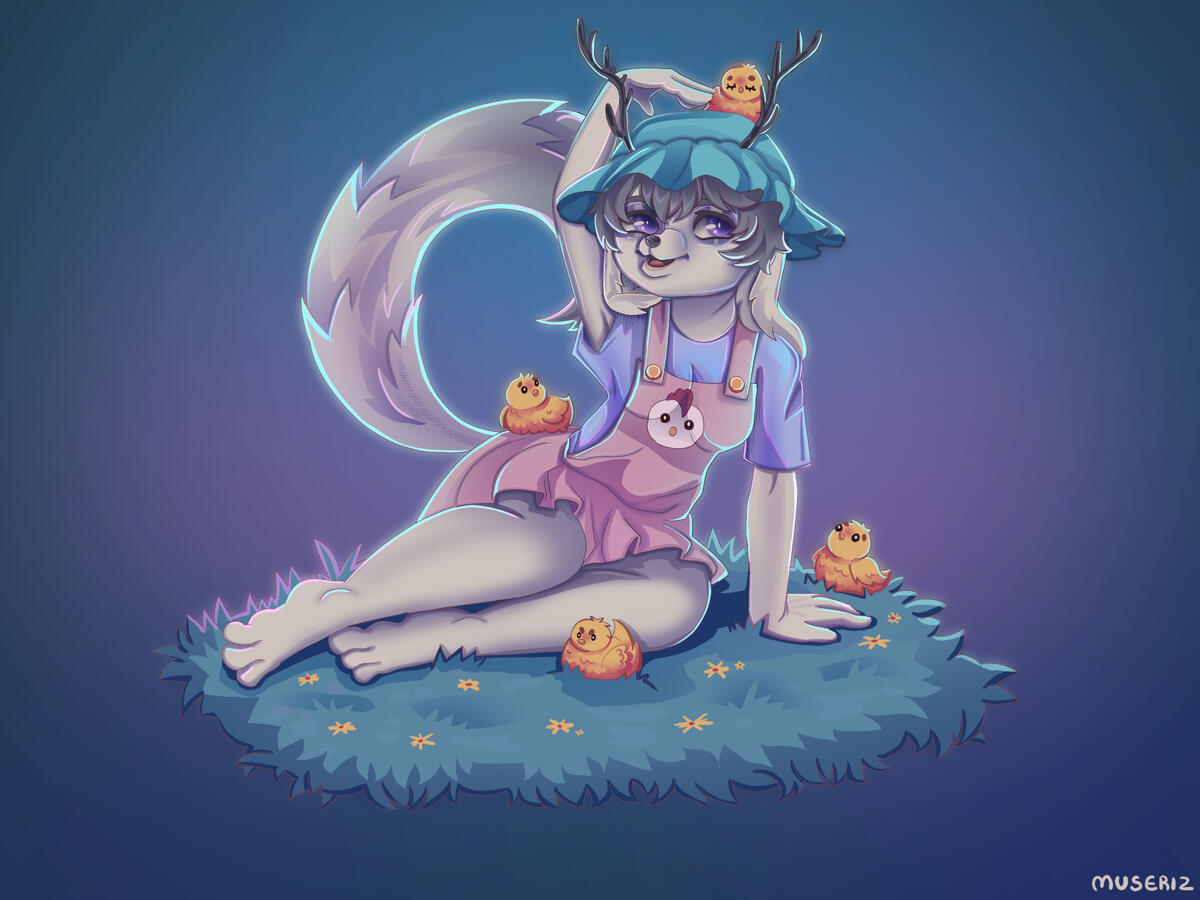 Spending some time with chickens